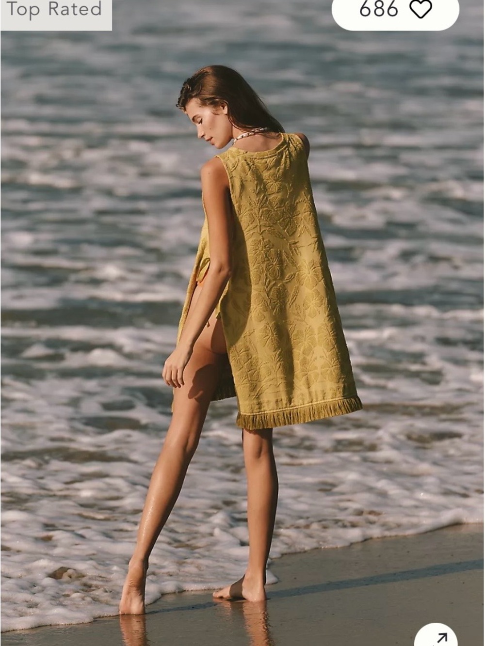 NWT Size XXS - Celandine Terry Towel Cover-Up